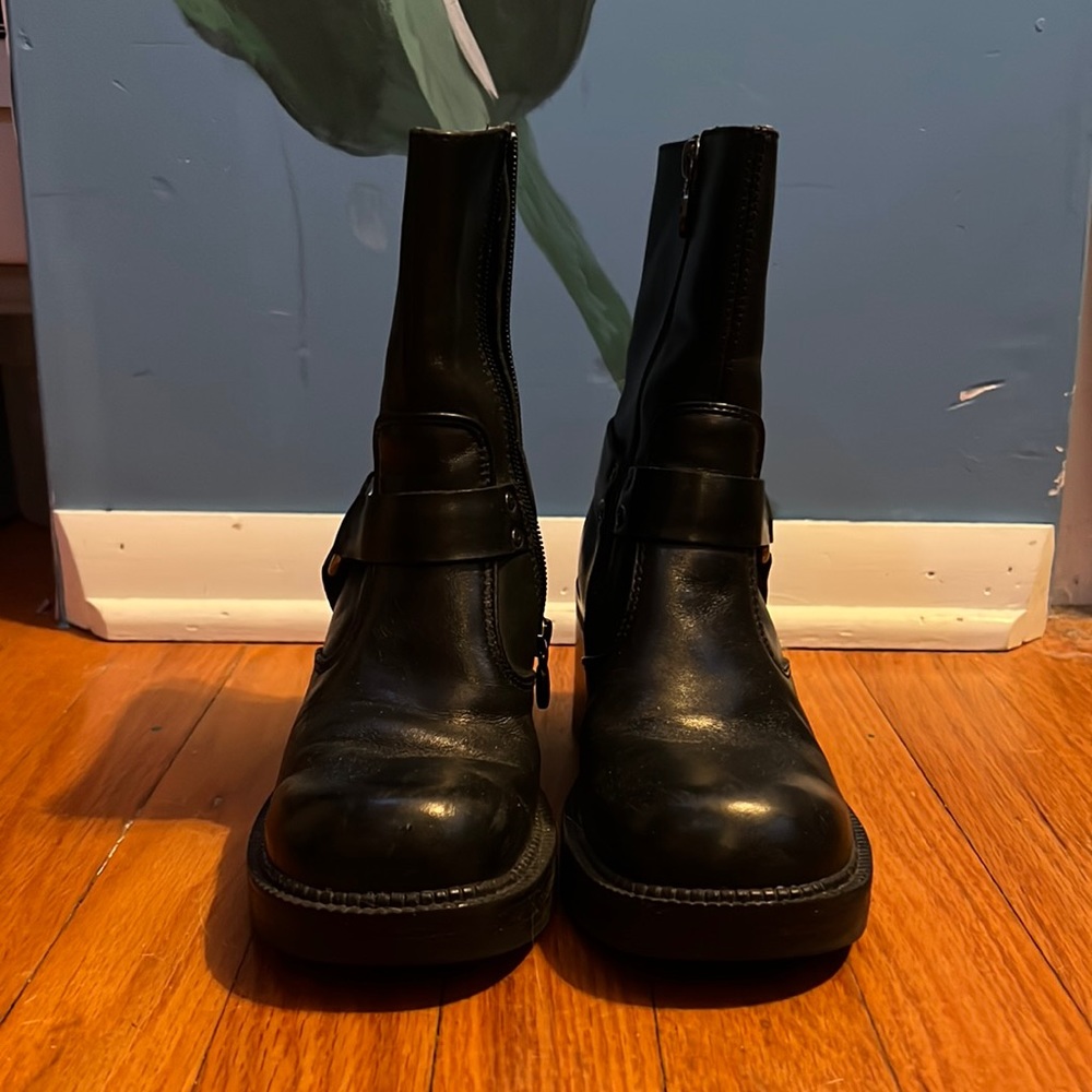 Harley Davidson mid rise leather boots